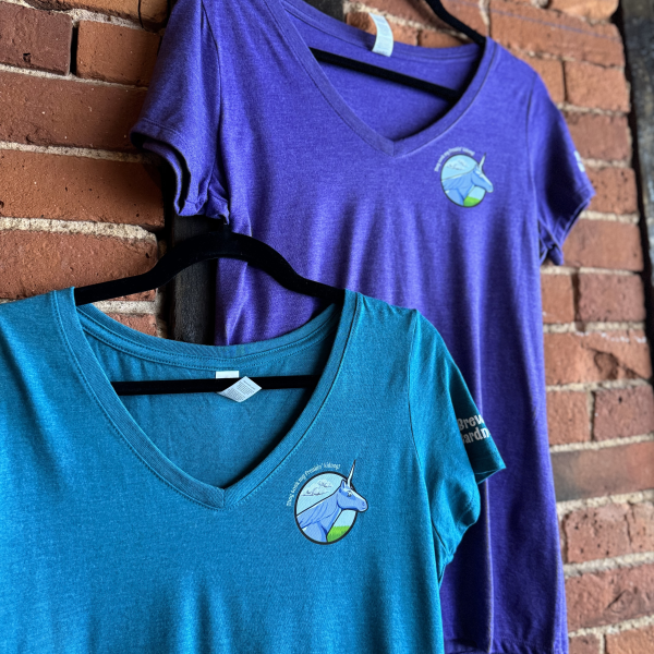 Candy Mountain V-Neck Tee (Purple)